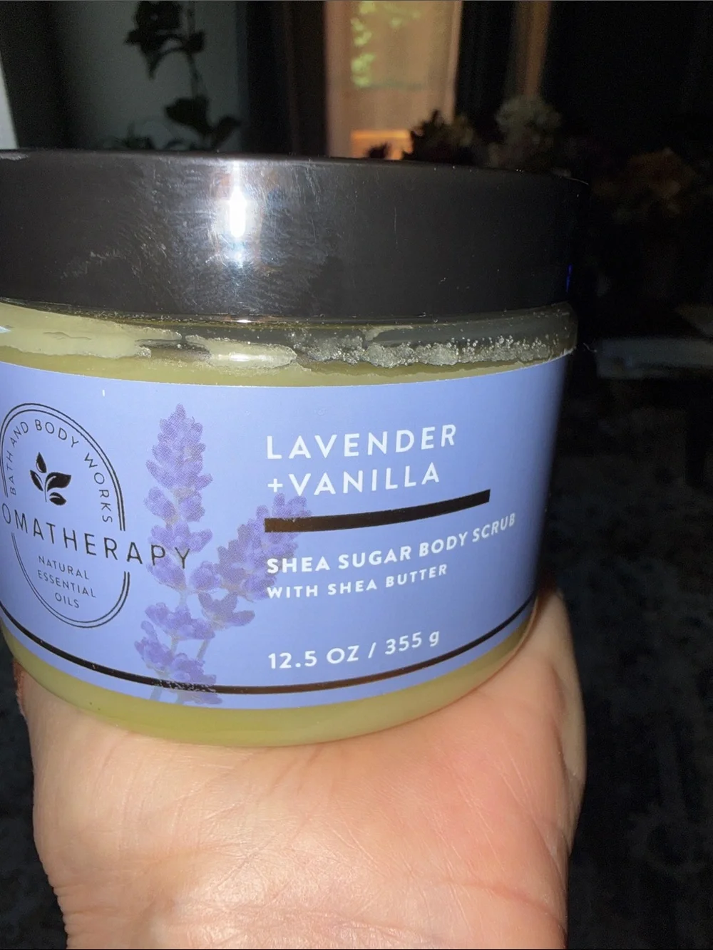 Bath & Body Works Aromatherapy Lavender + Vanilla Shea Sugar Body Scrub - Purple